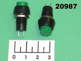 Кнопка MPBS-R/R зеленая без фиксации 20B