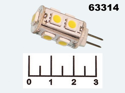 Лампа светодиодная 12V 2W G4 4000K белый LED 9 Feron LB-402