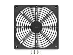 Решетка для вентилятора 180*180мм (KPG-180) пласт.