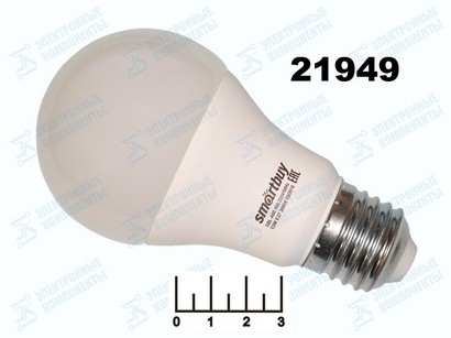 Лампа светодиодная 220V 13W E27 3000K белый теплый A60 Smartbuy (60*119)