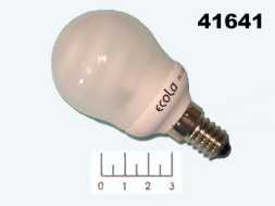 Лампа энергосберегающая 9W E14 4100K белый шар G45 матовая Ecola (45*86) K4SV09ECC