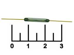 Геркон 2.5*16.5мм 2pin 0.5a/100V МКА-16101 (А)