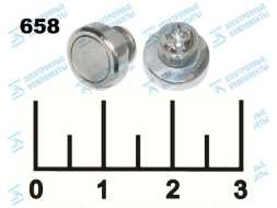 Магнит с винтом M3 10*8 неодимовый в корпусе