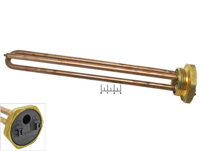 Тэн для водонагревателя 2000W RDT TW3 300мм (резьба 42мм) под анод PA М6 (182244)