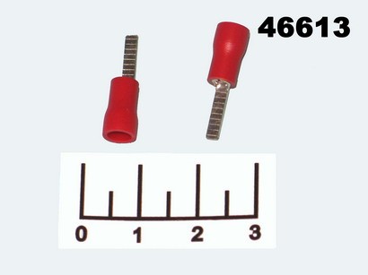 Клемма ножевая штекер DBV1.5-10 красная