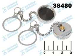 Крышка защитная для разъема GX20 металл на цепочке