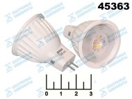 Лампа светодиодная 220V 3W MR11 GU4 3000K белый теплый прозрачная с линзой Gauss