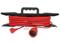 Удлинитель электрический 1/10м на рамке DOMTOK (ПВС 2*1) (max-10A) (2473)