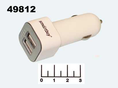 Автомобильное зарядное устройство 2USB 5V 3.1A Smartbuy (АУУ-0098)