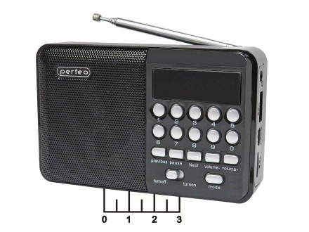Радиоприемник Perfeo I90 Palm USB/micro SD/AUX аккумуляторный (красный)