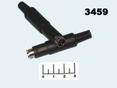 Разъем mini DIN 7pin штекер на кабель 3-х рядный