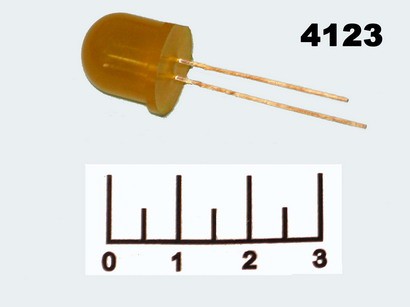 Светодиод желтый 3V 12мм