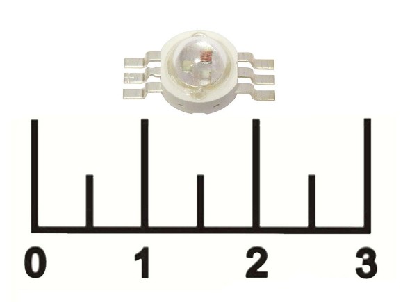 Светодиод LED 3W(3*1W) LXHL-6RGB1E 3V 350mA 6pin