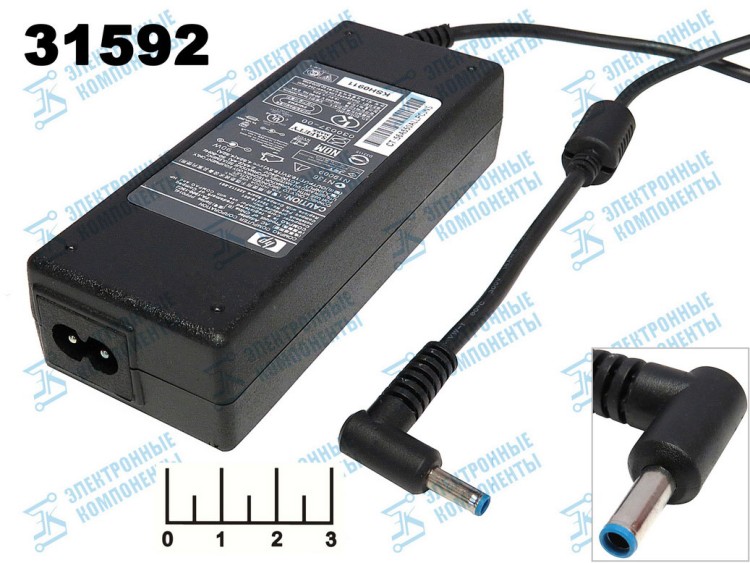 Блок питания 19.5V 4.62A HP AC-N271 (PA-1900-08Р2) импульсный (4.5*3.0) без шнура (восьмерка) (угол) | купить в розницу и оптом