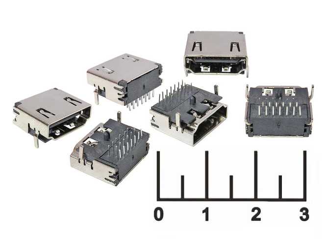 Разъем HDMI гнездо на плату