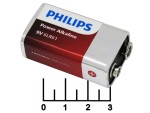 Батарейка 6F22-9V Philips Alkaline 6LR61