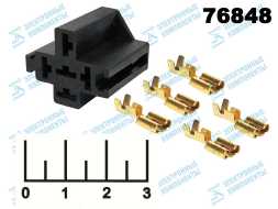 Розетка для реле 5pin (4253) (DJJ7051A-6.3-21PA6)