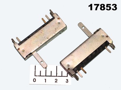 Резистор переменный СП3-23 2*100 КОМ (А) (+25) (ползунковый)