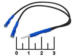 Клемма 2 гнезда OBD/ штекер 2.3мм на проводе 20см черная