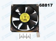Вентилятор 12V 0.16A 80*80*25мм Fancase Gembird (втулка) (3pin)