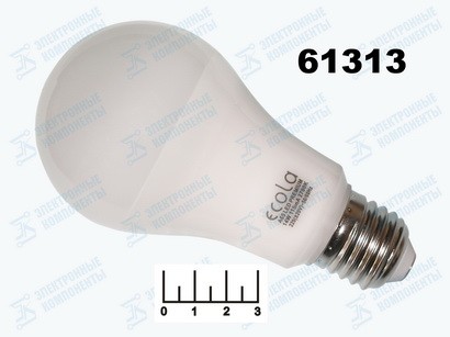 Лампа светодиодная 220V 14W E27 2700K белый теплый A65 Ecola (65*125) K7SW14ELB