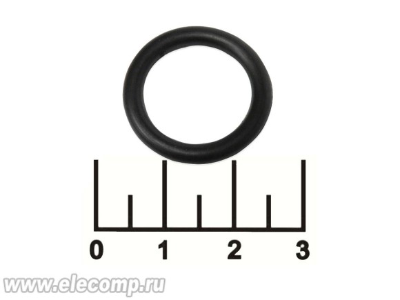 Кольцо уплотнительное силиконовое 22*3мм черное