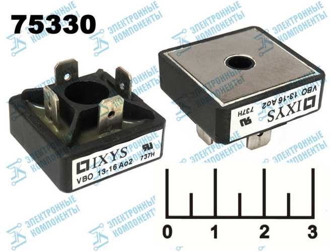 Диодный мост 18A/1600V VBO 13-16 A02