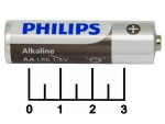 Батарейка AA-1.5V Philips Alkaline LR6