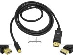 Шнур mini DisplayPort-DisplayPort gold 1.8м