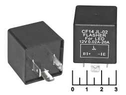 Реле =12V 0.02A-20A поворотов для светодиодных ламп CF14/JL-02