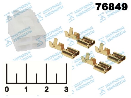 Розетка для реле TCVB 4pin с подключением типа 1A (4257)