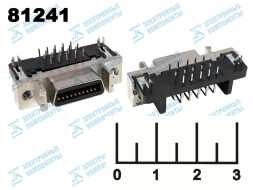 Разъем 20pin гнездо на плату (SCSI-20-090)