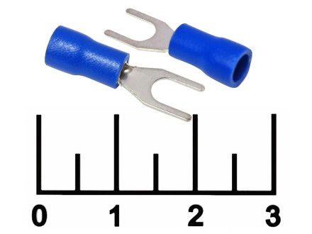 Клемма U-образная 4мм синяя (SVS1.25-4)