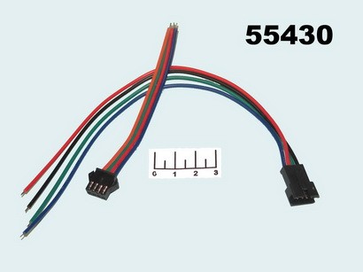 Разъем 4pin в комплекте на проводе 30см (22AWG/RP04) IMG-ACC4-1/SM