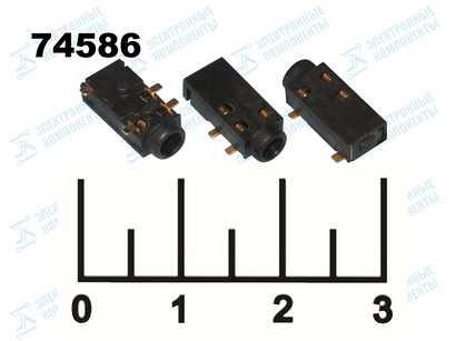 Разъем AUD 2.5 гнездо стерео на плату gold HJ01-HJ10