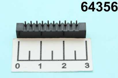 Гнездо шаг 2.54мм FB-10