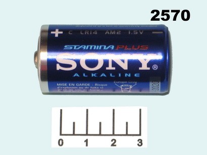 Батарейка C-1.5V Sony Stamina Plus Alkaline LR14