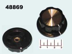 Ручка на вал 6мм черная MF-A05 (винтовой зажим)