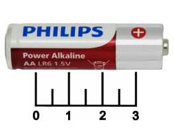 Батарейка AA-1.5V Philips Power Alkaline LR6 (АА)