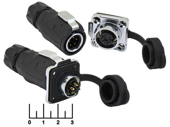 Разъем 5pin в комплекте хром LP16 + крышка