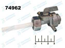 Кран для бака бензогенератора 16мм №010322(M16) резьба внутренняя с отстойником