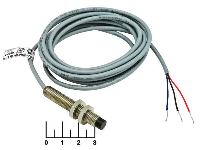 Индуктивный выключатель PS2-08M50-3N11-K 10..30V 250mA PNP NO (3мм)
