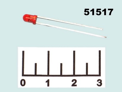 Светодиод LED DFL-3014SRD-B (GNL-3014URD-B)