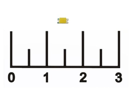 Светодиод LED 3.5V 300mcd 3000K 1206WWC (GNL-1206UWC) SMD