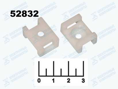 Крепеж стяжки 16*22.2мм под винт белый ПС-2/STM-2