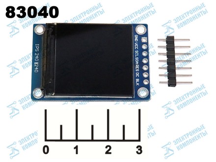 Радиоконструктор дисплей для Arduino 1.3" 240*240 LED ZJY-IPS130-V2.0 ST7789