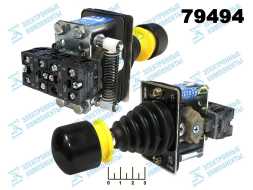 Джойстик 5-ти позиционный без фиксации 8 контактов с блокировкой SC-1/SC200 (HKSJ-1B2)