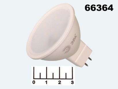 Лампа светодиодная 220V 4W MR16 GU5.3 4200K белый матовая 8LED Эра