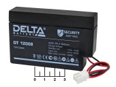 Аккумулятор 12V 0.8A DT12008 Delta
