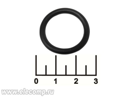 Кольцо уплотнительное силиконовое 20*3мм черное